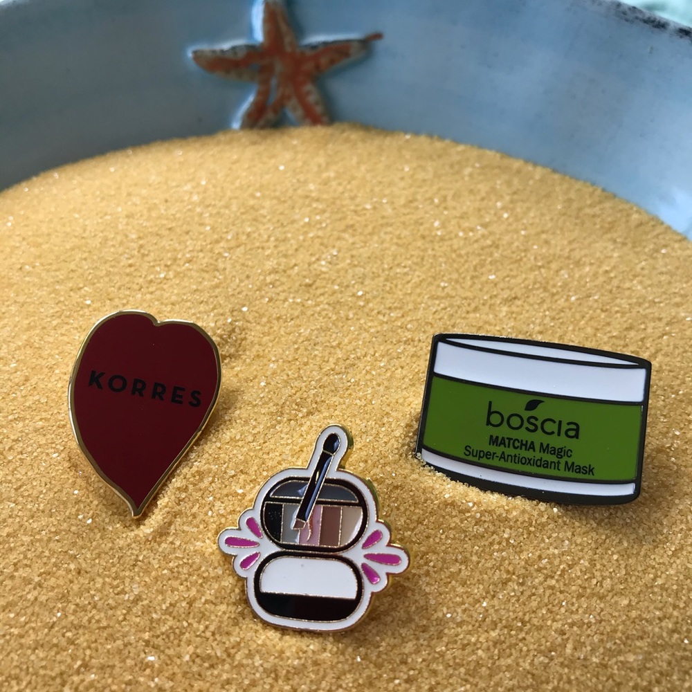 Sephora ,Boscia, Korres Collectible Cosmetic Pins